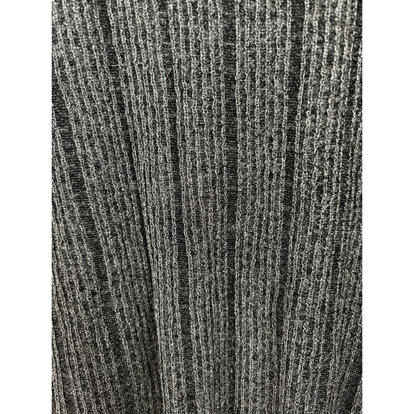 Leith Metallic Sparkle Gray Ribbed Tank Top Size Small New Years Eve Club Wear - Picture 3 of 7